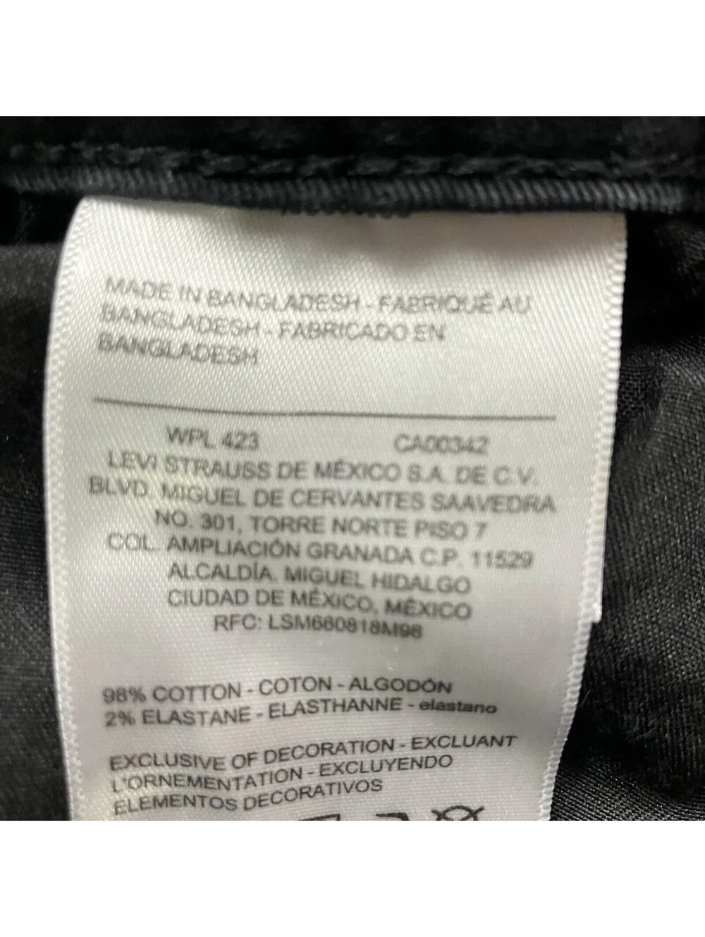 Levi’s Signature Athletic Gold Men’s Jeans 34X34 Thigh Pocket